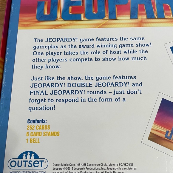 Jeopardy Deluxe Edition Board Game-America's Favorite Quiz Show - Picture 3 of 11